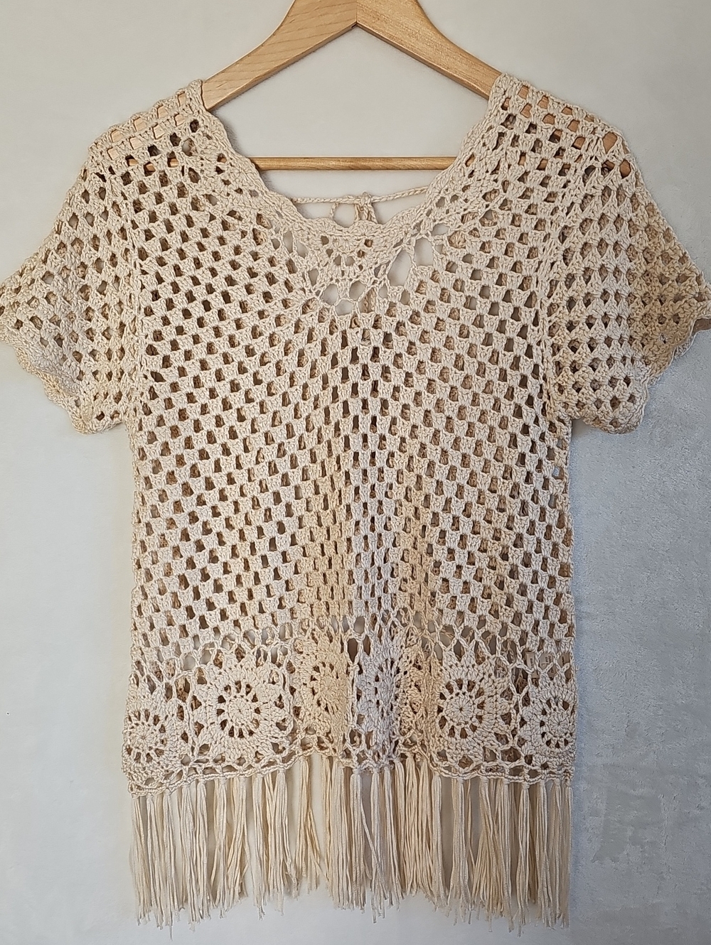 Moon River Crochet Fringe Top